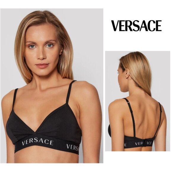 Versace Triangle Logo Bra - NEW - Picture 8 of 9